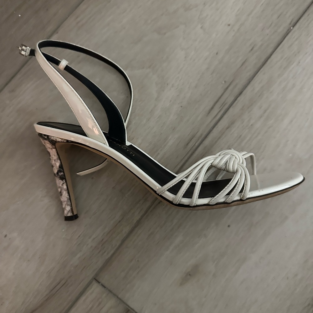 Giuseppe Zanotti White Strappy Heels
